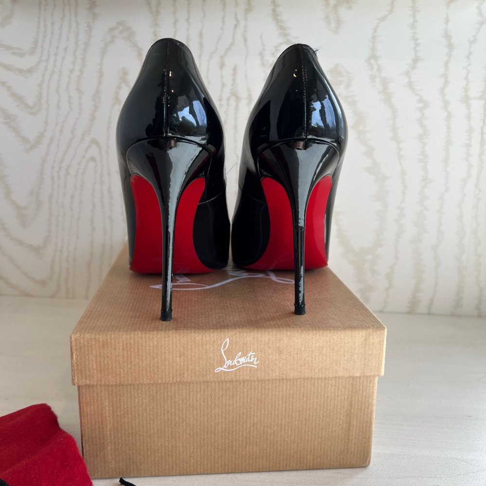 CHRISTIAN LOUBOUTIN Elisa 100 Patent Leather Pumps Size: 9.5  | IT 39.5 - Picture 3 of 9